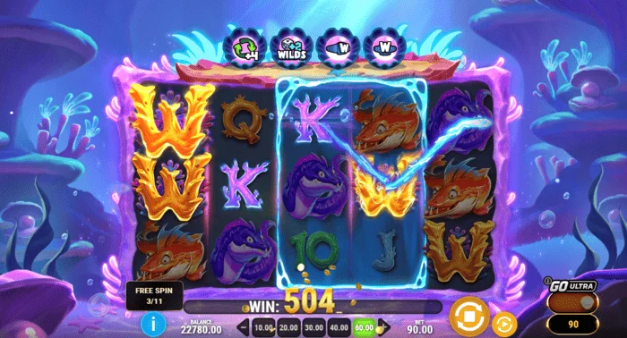 Manta Mayhem - Yapışkan Wild ile Free Spin'lerde kazanç